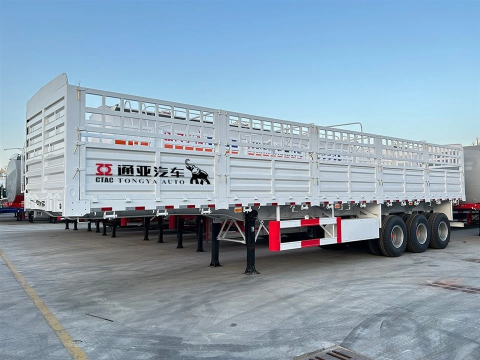 40T Bulk Cargo Transport Fence Semi Trailer factory